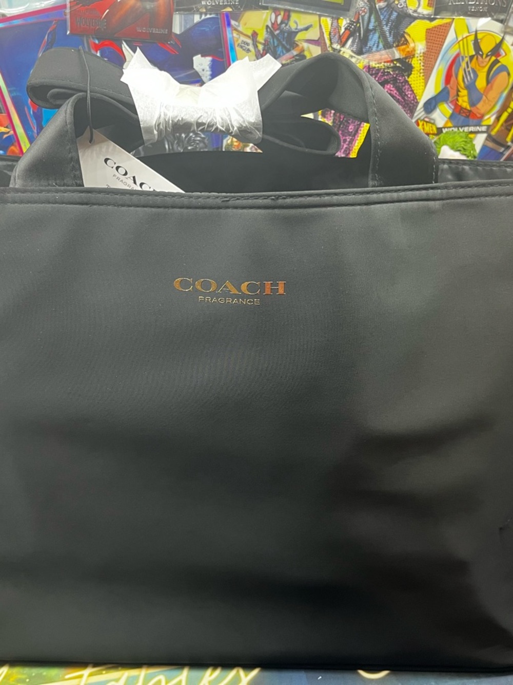 COACH  Black Tote Bag - COACH Fragrance Logo
